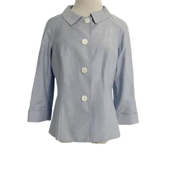 346 Brooks Brothers Size 8  Top Blouse Jacket Blazer Button Down Collared - Picture 1 of 7